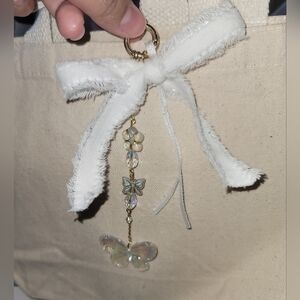 Vintage-Inspired Bow & Butterfly Purse Charm